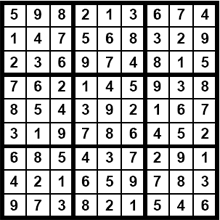 Lösung Sudoku 1