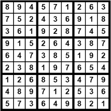 Lösung Sudoku 3