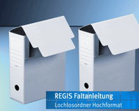 Faltanleitung Lochlosordner Hochformat