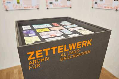 Zettelwerk, Ausstellung