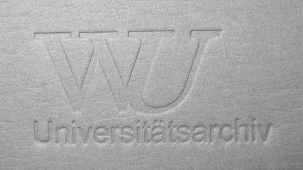 Individualisierung Pr&auml;gestempel WU Uniarchiv
