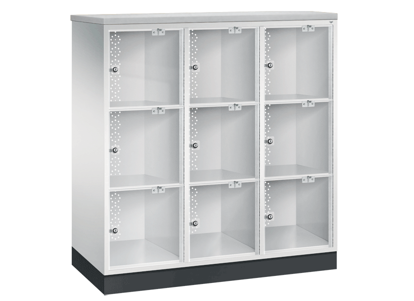 Schließfachschrank, Breite 1200, Tiefe 500, Höhe 1370 - REGIS GmbH