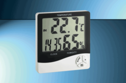 Thermo-Hygrometer-Uhr