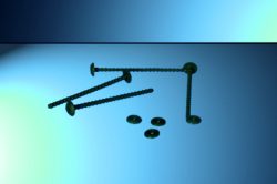 Schließnägel, 70 mm, grüner Kunststoff