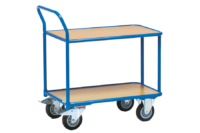 Tisch-/ Magazinwagen mit 2 Böden, Schweißkonstruktion