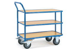 Tisch-/ Magazinwagen mit 3 Böden, Schweißkonstruktion